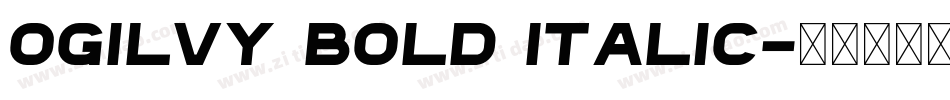 Ogilvy Bold Italic字体转换